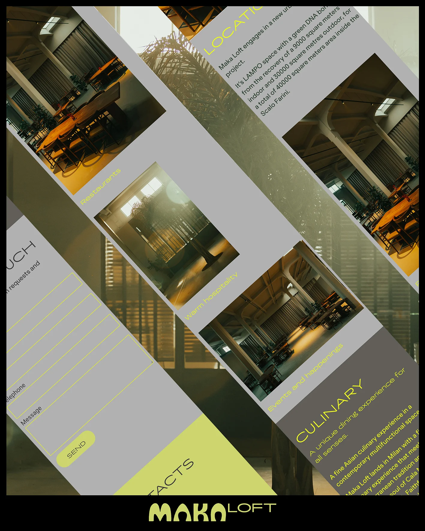 Captura del sitio web de Maka Loft