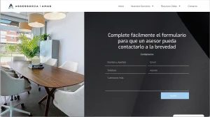 Captura del sitio web de Asesoria Lamas (2 de 3)