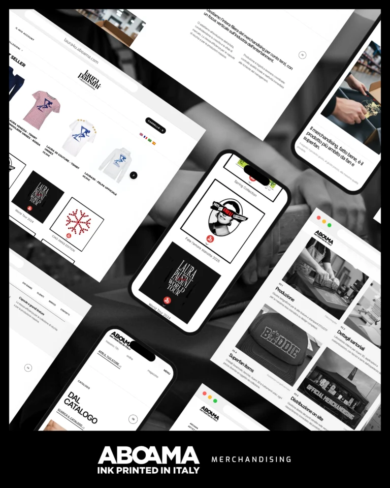 Screenshot of the Aboama website