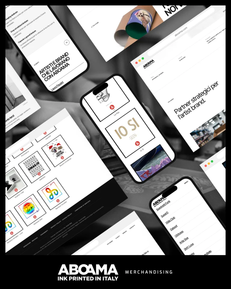 Screenshot of the Aboama website