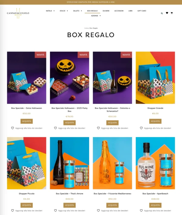 Screenshot Screenshot of the Antonino Cannavacciuolo website (1 of 3)